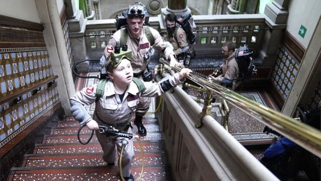 Ghostbusters superfan, 8, with heart condition, enjoys dream day out in  Leeds