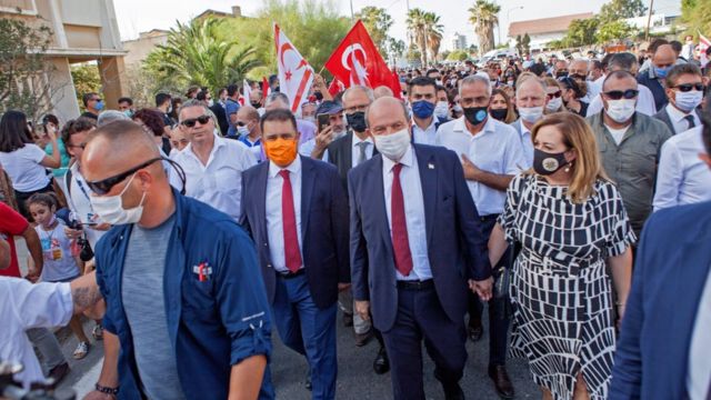 Ersin Tatar entered the region on the day Maraş was inaugurated.