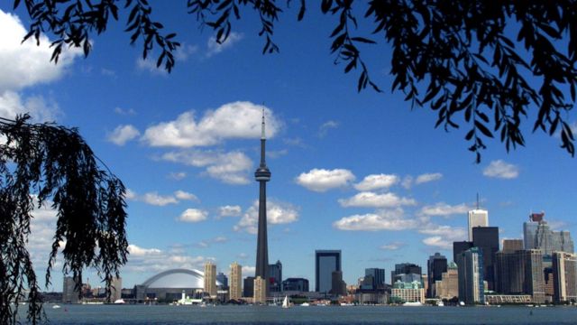 Panoramic image of Toronto, Canada.