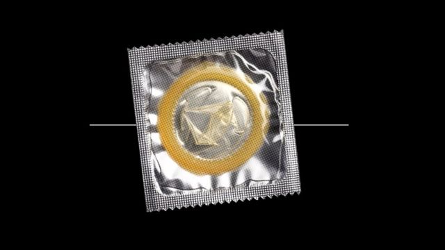 Graphic of a condom