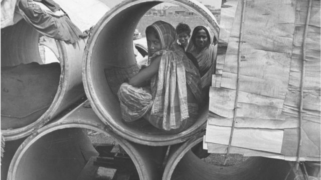 পাইপের ভেতরে জীবন।
