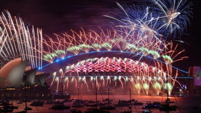 احتفالات ليلة رأس السنة الجديدة في سيدني، أستراليا، 1 يناير/كانون الثاني 2022