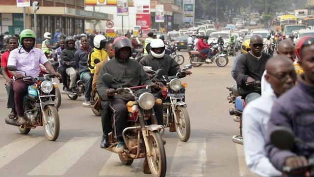 Moto ntizicyemerewe gutwara abantu muri Uganda mu kwirinda coronavirus