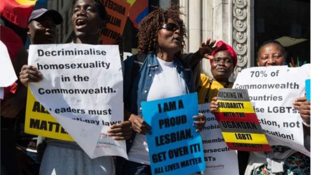 Photos of these African activists for London as they protest against harsh anti-LGBT laws on the continent dia