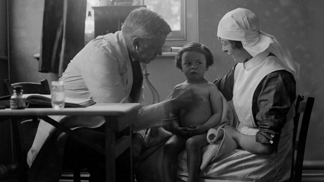 许多国家在20世纪20年代创建或改建了卫生部门。(photo:BBC)