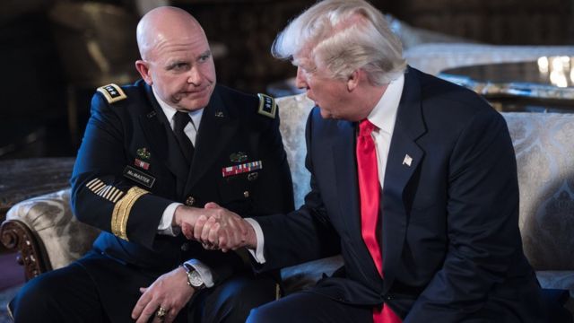 Герберт Макмастер и Дональд Трамп