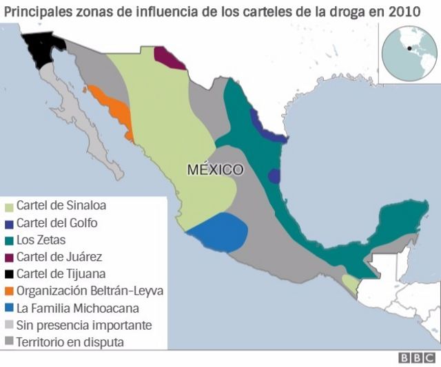 Los Mapas Que Muestran Los Radicales Cambios De Influencia Territorial De Los Carteles Del 0887