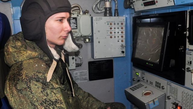 Оператор пусковой установки "Тор" в российской армии