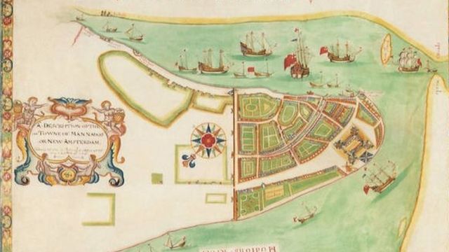 خريطة لمدينة نيو أمستردام