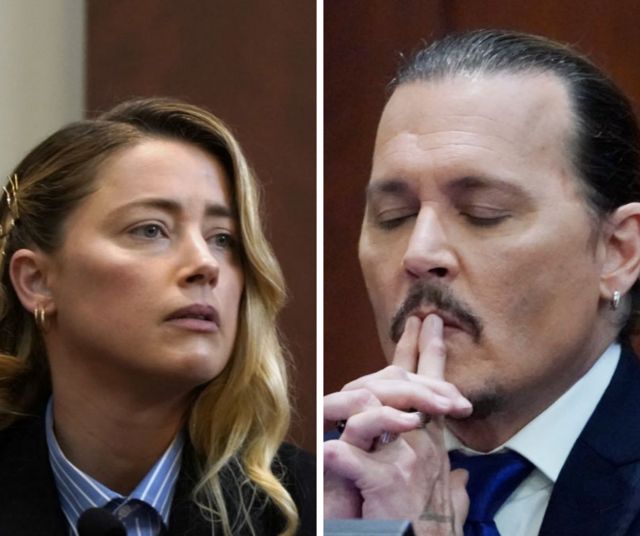 Johnny Depp and Amber Heard on the stand