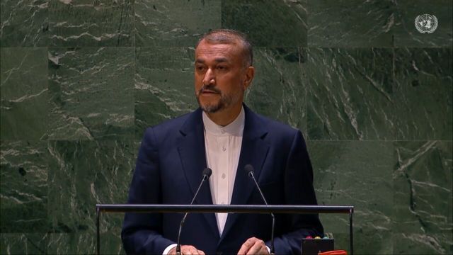 حسین امیرعبداللهیان در مجمع عمومی سازمان ملل در نیویورک 