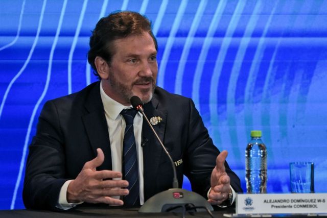 El presidente de Conmebol, Alejandro Domínguez