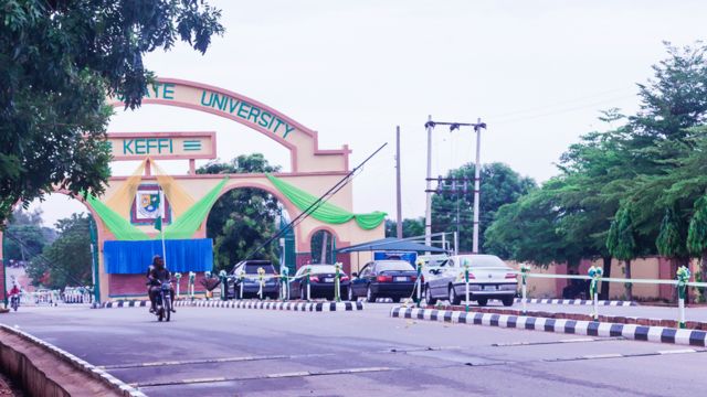 University gate for Nasarawa state, Nigeria.