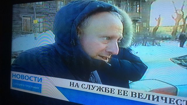 Steve Rosenberg doorstepped on Siberian TV