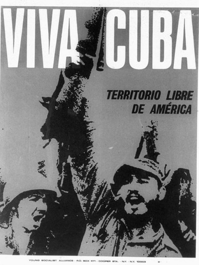 Pancarta de la Revolución cubana.