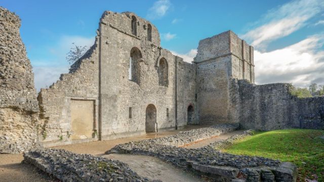 Развалины средневекового дворца в Винчестере.