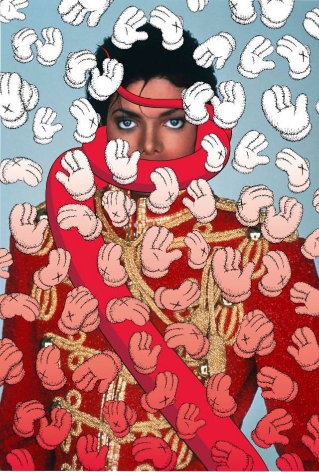 Американский художник Брайан Донелли, автор этого портрета Майкла Джексона, опубликованного на обложке сентябрьского 2009 года номера журнала Interview, выступает под профессиональным именем KAWS