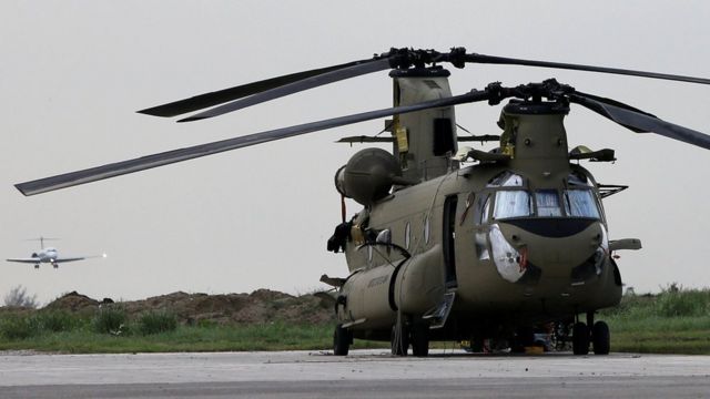 ABŞ ordusunun Chinook helikopteri Port-au-Prince şəhərinə gəlib