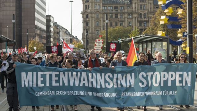Демонстрация против роста арендной платы