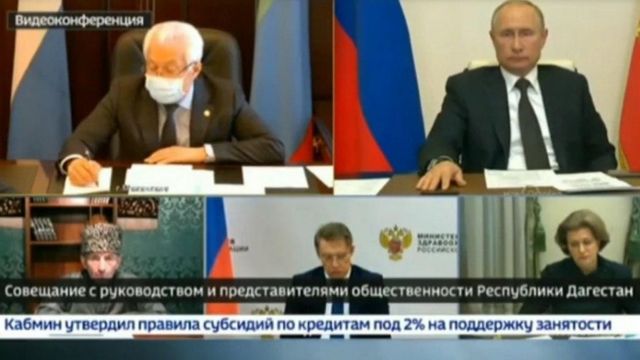 Трансляцию совещания Путина с руководством Дагестана в прямом эфире показывал канал "Россия-24"