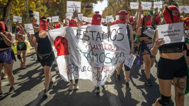 Protesta feminista en Chile
