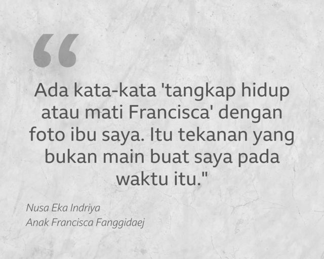 G30s Saya Selalu Berdoa Kapan Bertemu Ibu Kisah Francisca Fanggidaej Dan Tujuh Anaknya Terpisah 38 Tahun Sejak 1965 Bbc News Indonesia