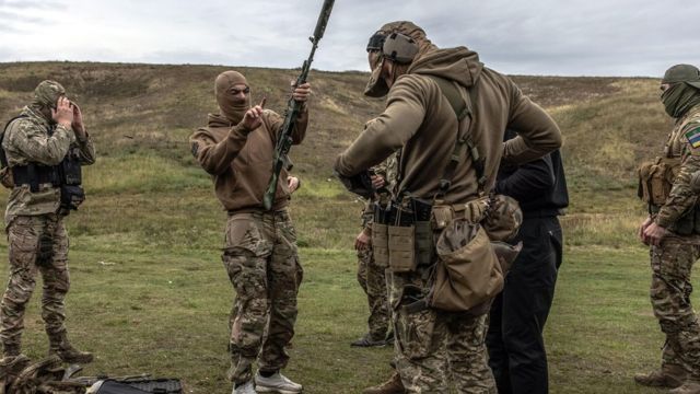 Бійці добровольчого батальйону "Джохар Дудаєв"