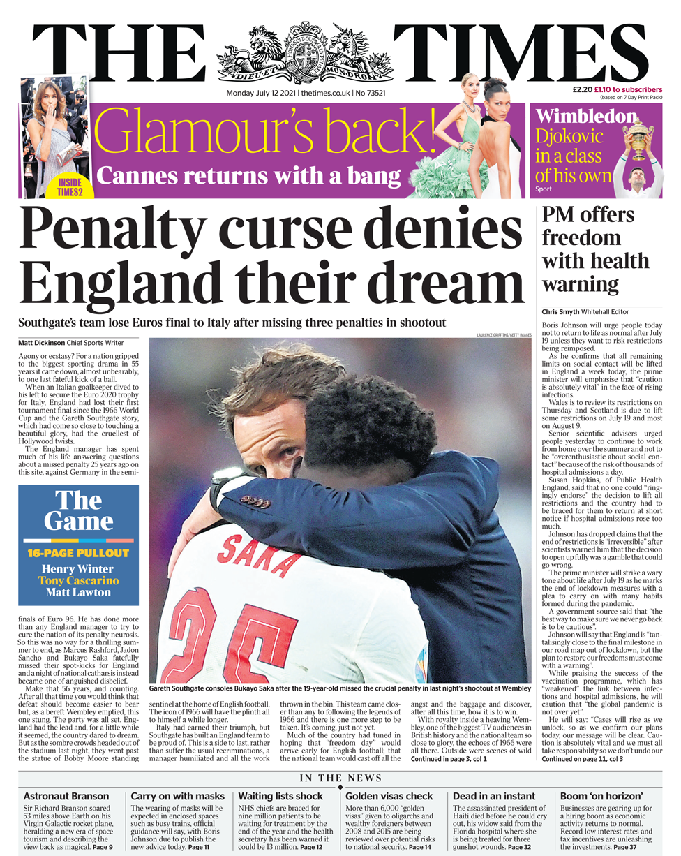 Newspaper headlines: 'Lions did us proud' and 'curse strikes again' - BBC News