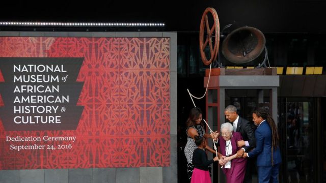 Acto inaugural del Museo Nacional de Cultura e Historia Afroestadounidense en Washington D.C.
