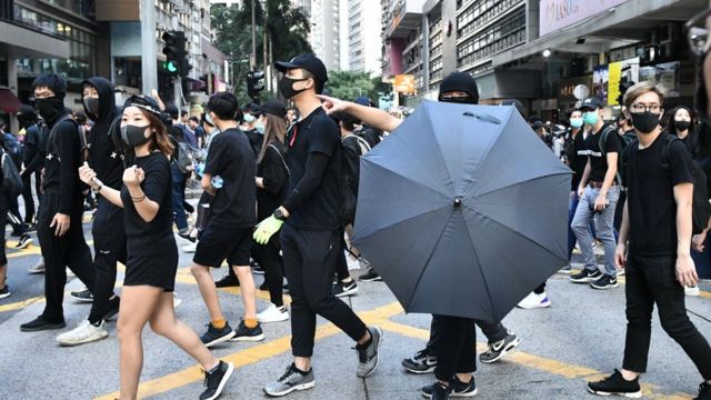 Unjuk rasa di Hong Kong