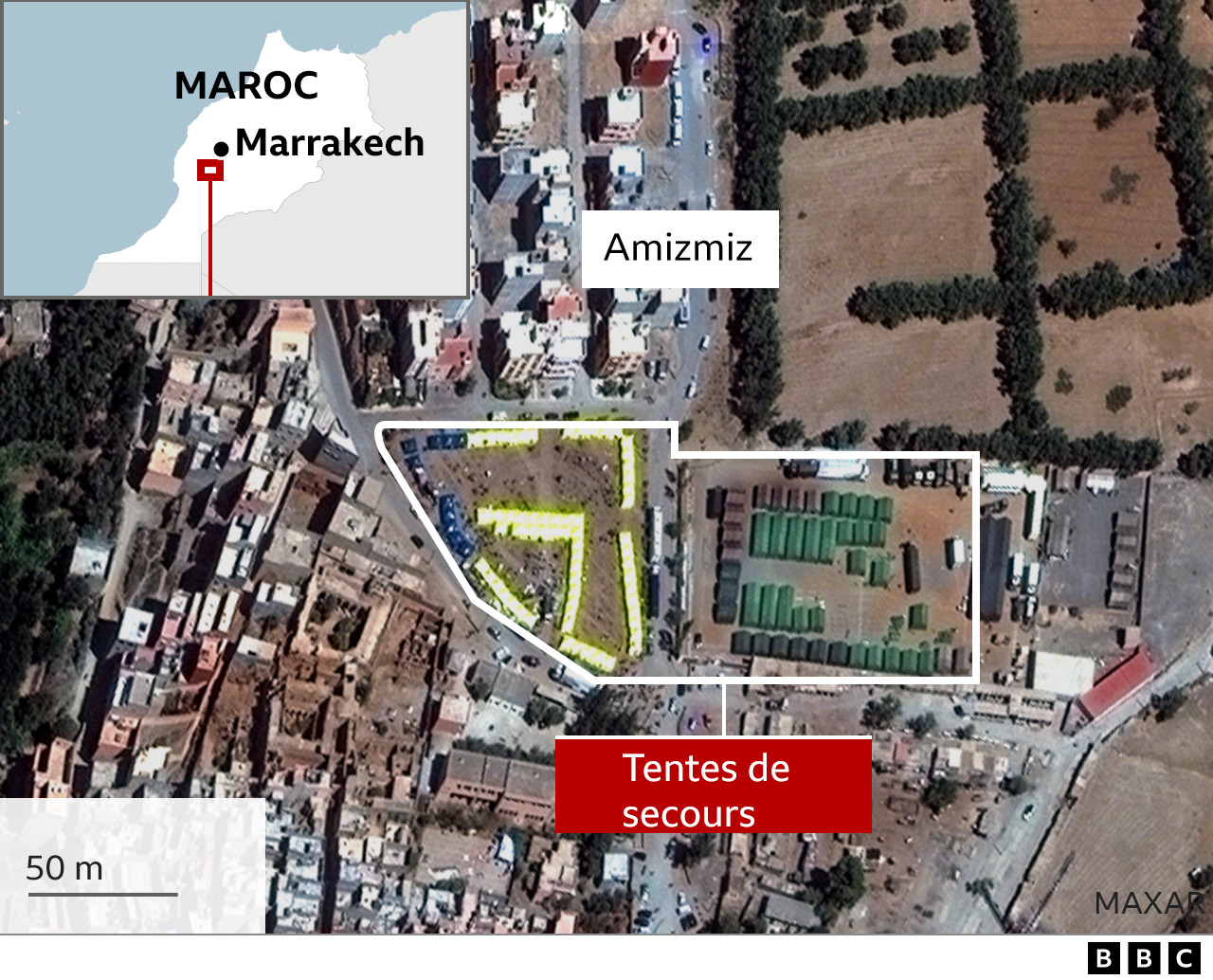 tentes de secours