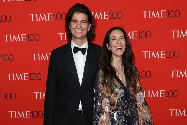 Adam and Rebekah Neumann at the Time 100 Gala at Frederick P. Rose Hall Lincoln Center in New York on April 24, 2018.