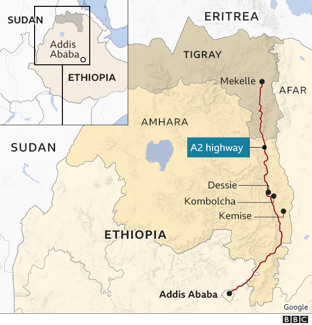 Map of Ethiopia