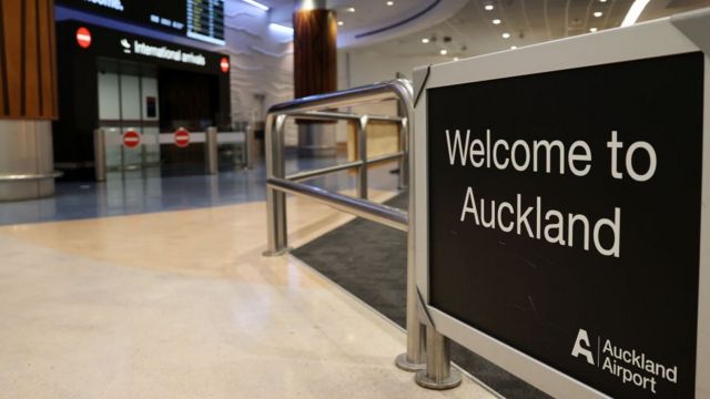 El aeropuerto de Nueva Zelanda