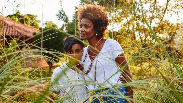 Noemia Colonna e o filho Noan