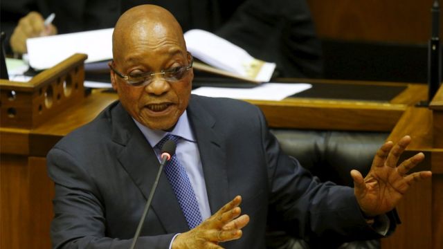 Umukuru w'igihugu wa Afrika y'epfo Jacob Zuma