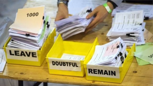 votación