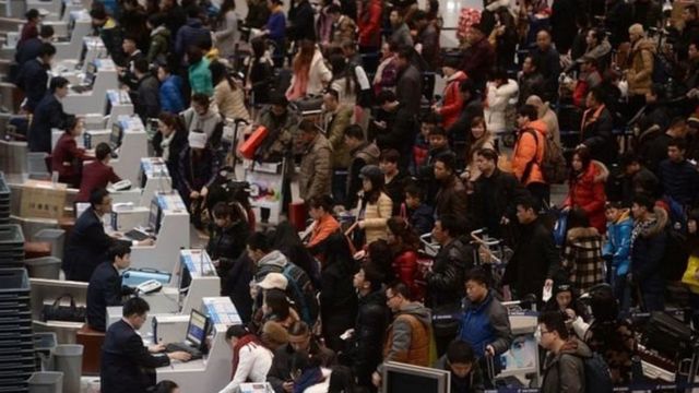 Giới trung lưu ngày càng đông ở Trung Quốc đi nước ngoài ngày một nhiều.