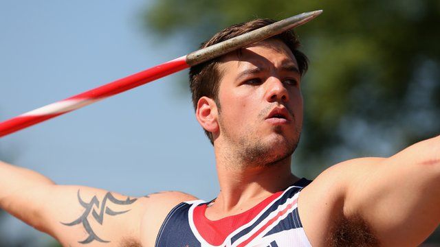 Nathan Stephens in the Men's Javelin F57/58 during the 2013 IPC Athletics World Championships