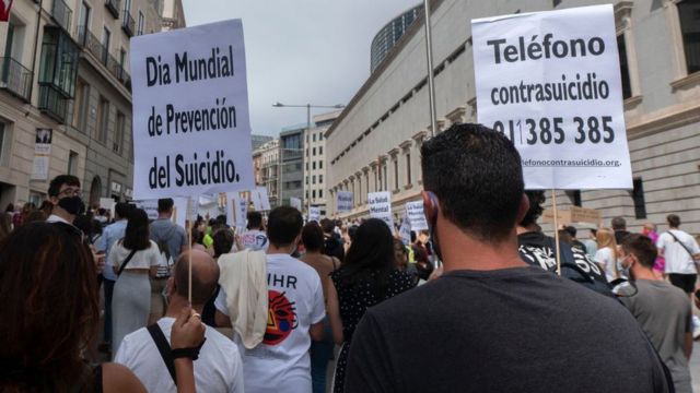 Demonstrasi di Madrid