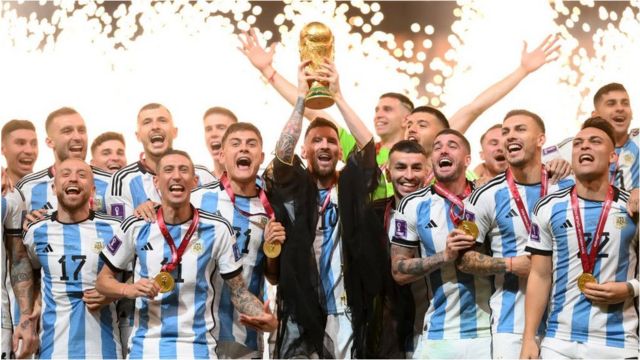 这是阿根廷历史上第三次夺得世界杯冠军。(photo:BBC)