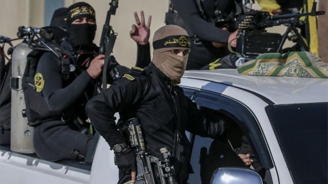 Palestinian Islamic Jihad fighters