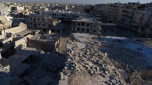 Alepo en ruina en septiembre de 2016