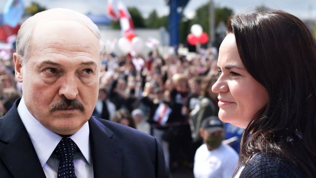 Лукашенко и Тихановская
