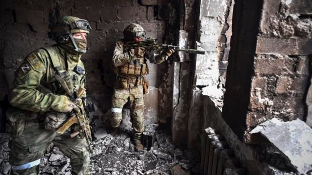 Russian soldiers in Donbass
