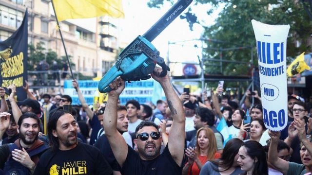 Apoiadores de Milei