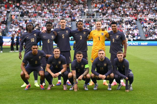 England's team against Bosnia-Herzegovina