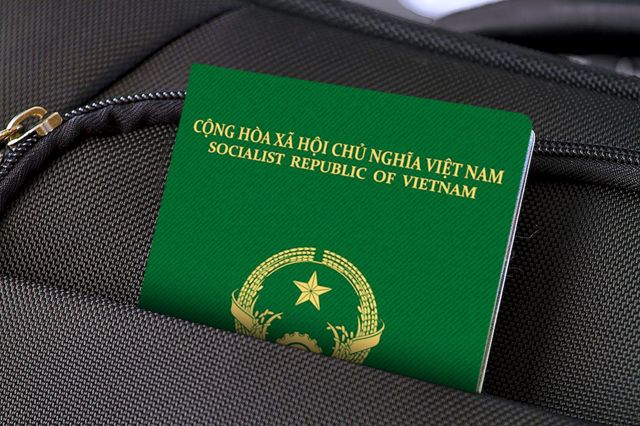 Vietnamese passport cover