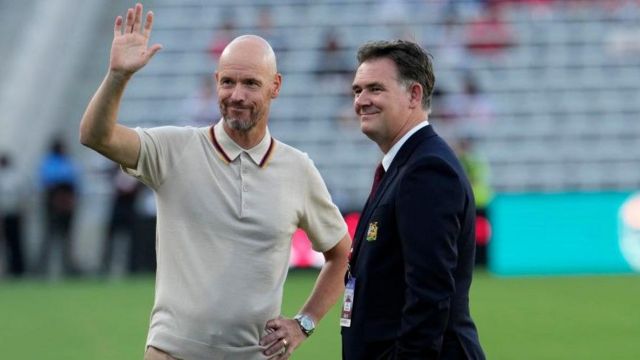 Erik Ten Hag and John Murtough