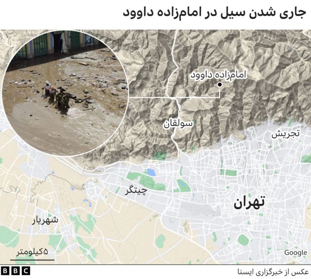 نقشه امامزاده داوود